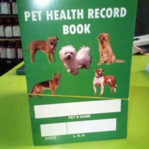 PET HEALTH RECORD BOOK