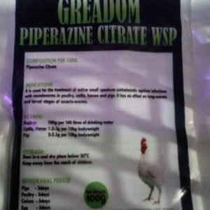 GREADOM PIPERAZINE CITRATE WSP
(02/29) Copy